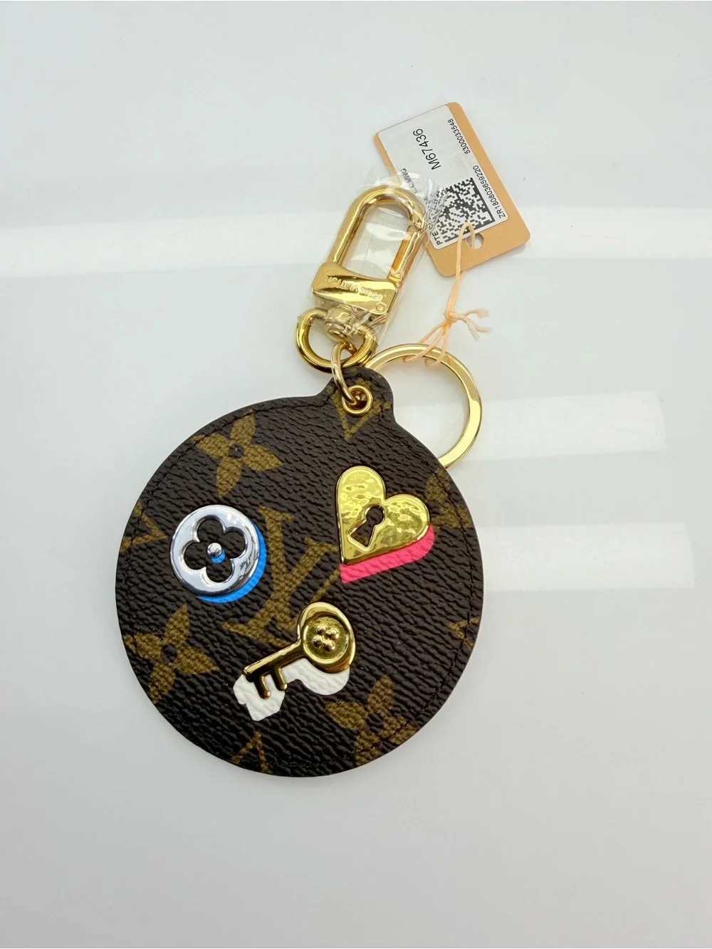 Louis Vuitton Monogram Love Lock Bag Charm Key Holder NWT